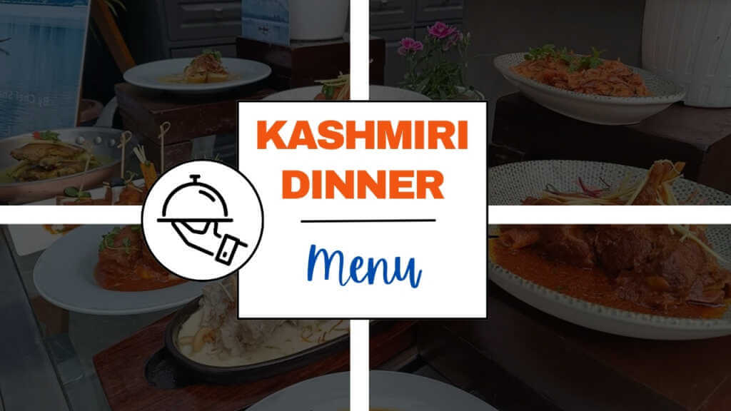 Kashmiri Dinner Menu List