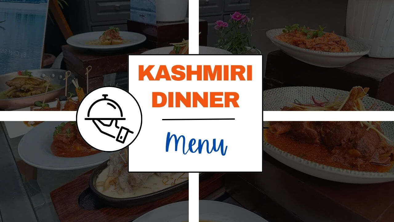 Kashmiri Dinner Menu List